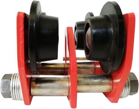 PreAsion 2200LBS شعاع عربة دفع عربة ذات عجلات مزدوجة رافعة عربة دفع عربة i Beam Crane 1Ton Beam Trolley سعة عربة رافعة عادية رافعة رافعة مرآب ذات عجلات مزدوجة in Saudi Arabia