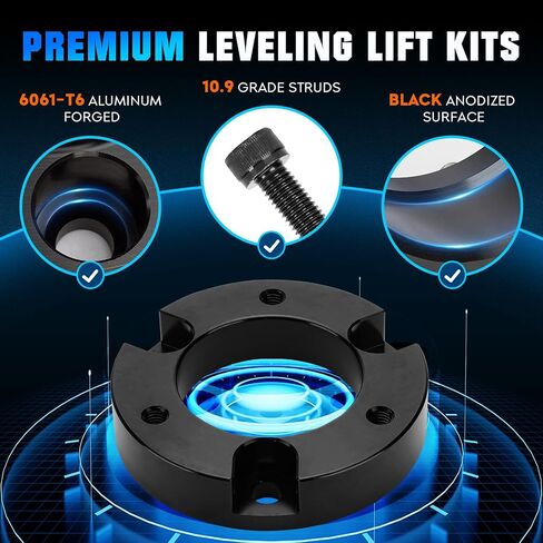 Youxmoto 2'' Front Leveling Lift Kit Compatible with Toyota Sequoia 2001-2006, Tundra 2000-2006 Not fit Tundra Rock Warrior model or TRD suspension package Forged Strut Spacers in Saudi Arabia