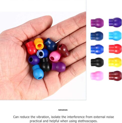 UKCOCO Stethoscope Ear Tips- Stethoscope Replacement Earplugs Universal Soft- Sealing Earbuds, Cue Tips Ear Pieces for Stethoscope Parts 10 Pairs in Saudi Arabia