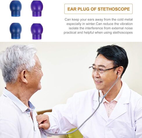 UKCOCO Stethoscope Ear Tips- Stethoscope Replacement Earplugs Universal Soft- Sealing Earbuds, Cue Tips Ear Pieces for Stethoscope Parts 10 Pairs in Saudi Arabia