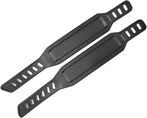 SBD's Universal Long Pedal Straps for Stationary Bikes | Fits Most Bike Pedals | Heavy Duty Adjustable Straps | Two Sides Slots (Not Ridges) | by SBD in Kuwait