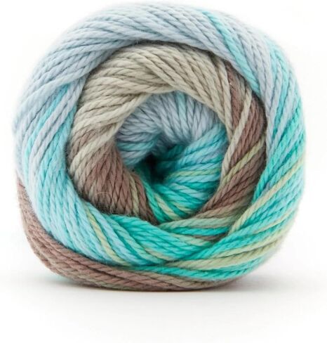 Premier Yarns Hipster Cotton Yarn, Ideal Yarn for Crocheting and Knitting, 100% Cotton and Lightweight Yarn, Machine Wash, Rainbow Rollerskates, 3.5 oz, 229 yards in Saudi Arabia
