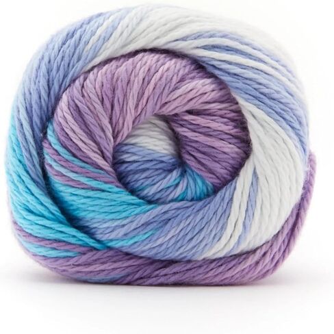 Premier Yarns Hipster Cotton Yarn, Ideal Yarn for Crocheting and Knitting, 100% Cotton and Lightweight Yarn, Machine Wash, Rainbow Rollerskates, 3.5 oz, 229 yards in Saudi Arabia