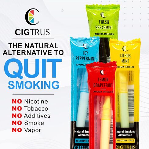 Smokeless Air Puffer | Fresh Spearmint- 3 Piece | Smoking Alternative Oil Pen- Non-Electric | Nicotine-Free, Smoke-Free, Tobacco-Free | Oral Fixation Craving Relief in Saudi Arabia