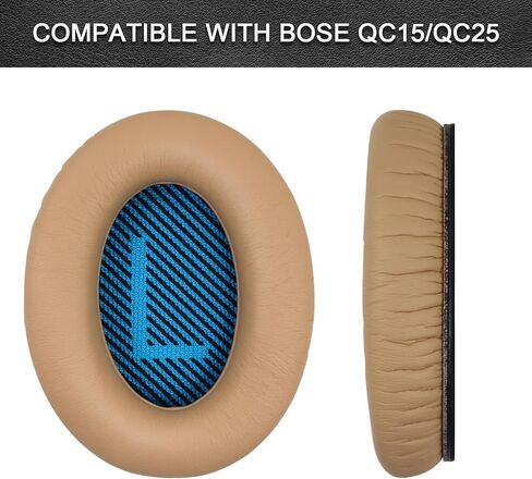 Replacement Ear Pads for Bose QuietComfort 35 35 II 15 25(qc 35 25 15/QC35 ii), Headphone Ear Covers, High Density Memory Cotton, Soft Leather, Adaptive Noise Isolation Headphones Pads Cushions in Kuwait