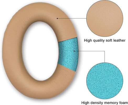 Replacement Ear Pads for Bose QuietComfort 35 35 II 15 25(qc 35 25 15/QC35 ii), Headphone Ear Covers, High Density Memory Cotton, Soft Leather, Adaptive Noise Isolation Headphones Pads Cushions in Kuwait