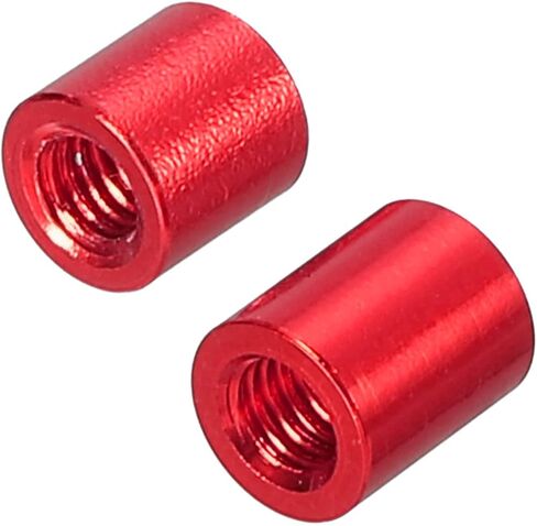MECCANIXITY 10 قطعة M3x5mm 10 قطعة M3x6mm عمود ألومنيوم مستدير من سبيكة المواجهة فاصل مسمار السحابة لـ Quadcopter أحمر in Saudi Arabia