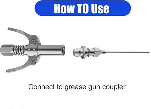 إبرة حاقن الشحوم المحملة من TumanLiving، 6 قطع فوهة إبرة الشحوم الصغيرة، رأس موزع الشحوم القابل للإزالة لأداة مفاصل الكرة in Kuwait