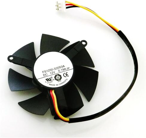FS1250-S2053A 47mm 12V 0.19A 3 Pin Graphics Card Cooling Fan Replacement for Gigabyte GT 1030 GTX 1050 1050Ti Low Profile GV N710 Gaming Video Card Cooler Fans in Saudi Arabia