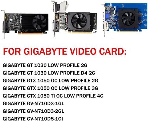 FS1250-S2053A 47mm 12V 0.19A 3 Pin Graphics Card Cooling Fan Replacement for Gigabyte GT 1030 GTX 1050 1050Ti Low Profile GV N710 Gaming Video Card Cooler Fans in Saudi Arabia