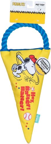 Snoopy The Athlete Multi-Material Dog Ball Toy, 3-Pack - Squeaky, Interactive Dog Toys with Multiple Textures, Perfect for Fetch and Chew - Featuring Snoopy and Woodstock Designs in Saudi Arabia