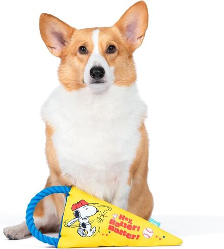 Snoopy The Athlete Multi-Material Dog Ball Toy, 3-Pack - Squeaky, Interactive Dog Toys with Multiple Textures, Perfect for Fetch and Chew - Featuring Snoopy and Woodstock Designs in Saudi Arabia