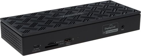 محطة إرساء شاشة VisionTek VT8000 USB-C 4X - طاقة 100 وات، 4X HDMI، 4X DP، 4X USB-A، 1x USB-C PD، صوت، 2.5 جيجابت في الثانية إيثرنت لنظام التشغيل Windows/MacOS in Saudi Arabia