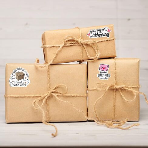 ملصقات Wailozco America Flag Happy Mail، ملصقات شكرًا لك، ملصقات مصنوعة يدويًا، ملصقات المتاجر الصغيرة، ملصقات مغلفات للشركات الصغيرة، بائعي التجزئة عبر الإنترنت، السلع المصنوعة يدويًا، 500 ملصق لكل لفة in Kuwait