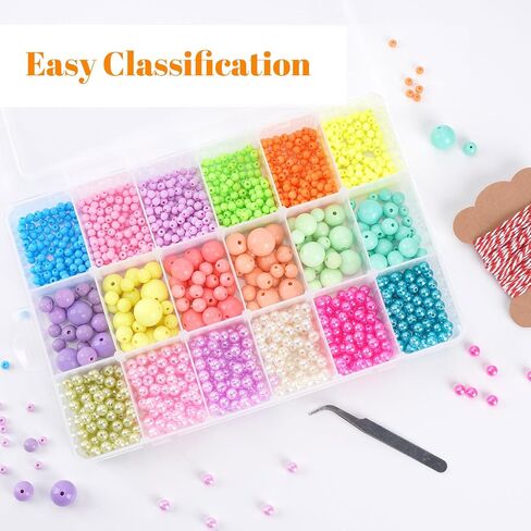 Extra Large 18 Grids Bead Storage Container Tackle Box, Bluedale Plastic Craft Organizer Compartment Box with Dividers for Jewelry, Art DIY, Washi Tapes, Fishing Box in Saudi Arabia
