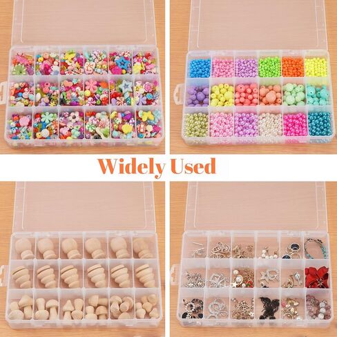 Extra Large 18 Grids Bead Storage Container Tackle Box, Bluedale Plastic Craft Organizer Compartment Box with Dividers for Jewelry, Art DIY, Washi Tapes, Fishing Box in Saudi Arabia