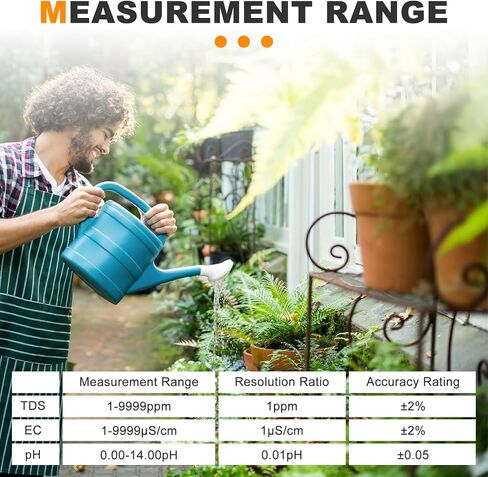 جهاز اختبار جودة المياه، مقياس الأس الهيدروجيني، جهاز قياس TDS، جهاز احترافي 4 في 1 للأس الهيدروجيني/TDS/EC/اختبار درجة الحرارة مع وظيفة تعويض درجة الحرارة، دقيق وموثوق، للشرب المنزلي وحمامات السباحة وخزانات الأسماك (وردي) in Kuwait