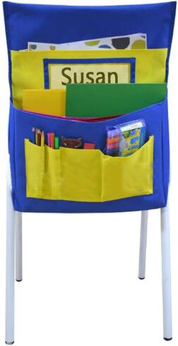 مخطط جيوب الكرسي الخلفي، جيوب الكرسي، منظم الظهر، مقعد أنيق في الفصل الدراسي، مقعد بطاقة الاسم، حقيبة كرسي، مخطط جيب، تخزين الكرسي، منظم تخزين الأغراض في ظهر المقعد، منظم تخزين الأغراض in Kuwait