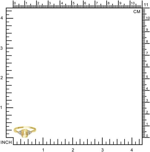 Silvershake 7x5mm Octagon Shape Birthstone Gemstone White Gold Plated or Yellow Gold Plated 925 Sterling Silver Engagement Ring Jewelry for Women in Saudi Arabia