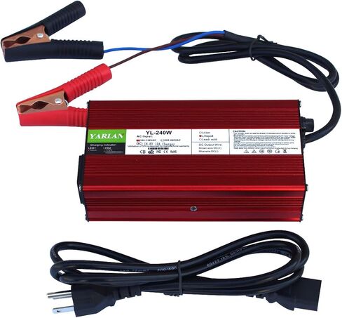 14.6V 10A LiFePO4 Battery Charger, Automatic Smart Battery Charger and Maintenance, LiFePO4 Lithium Batteries Charger, Suitable for 12V (12.8V) Lipo Lithium Iron Phosphate Battery in Kuwait