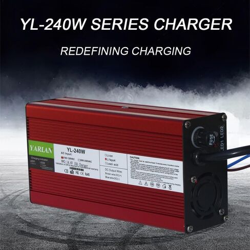 14.6V 10A LiFePO4 Battery Charger, Automatic Smart Battery Charger and Maintenance, LiFePO4 Lithium Batteries Charger, Suitable for 12V (12.8V) Lipo Lithium Iron Phosphate Battery in Kuwait