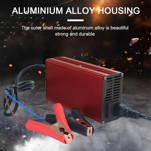 14.6V 10A LiFePO4 Battery Charger, Automatic Smart Battery Charger and Maintenance, LiFePO4 Lithium Batteries Charger, Suitable for 12V (12.8V) Lipo Lithium Iron Phosphate Battery in Kuwait