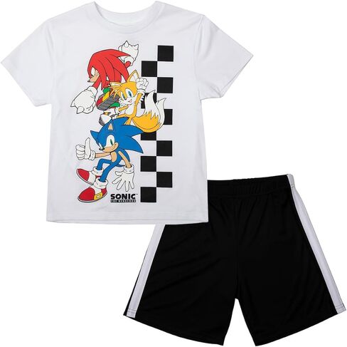 Bioworld Sonic Boys 3-Pack Set - Includes Two Tees and Mesh Shorts in Saudi Arabia