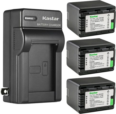Kastar AC Wall Battery Charger Replacement for Panasonic HDC-TM25, HDC-TM35, HDC-TM40, HDC-TM40GK, HDC-TM40K, HDC-TM40P, HDC-TM40PC, HDC-TM41, HDC-TM41H, HDC-TM41P, HDC-TM41PC, HDC-TM45 in Saudi Arabia