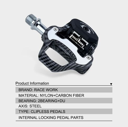 Carbon Fiber Road Bike Pedals,Non-Slip & Durable Lightweight, Compatible with Shimano SPD/LookKeo-Look Cleat in Saudi Arabia