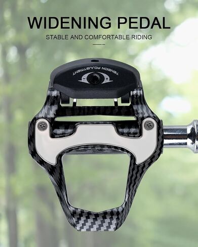Carbon Fiber Road Bike Pedals,Non-Slip & Durable Lightweight, Compatible with Shimano SPD/LookKeo-Look Cleat in Saudi Arabia