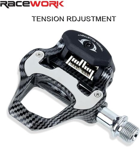 Carbon Fiber Road Bike Pedals,Non-Slip & Durable Lightweight, Compatible with Shimano SPD/LookKeo-Look Cleat in Saudi Arabia