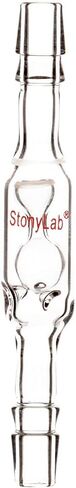 صمام فحص زجاجي من ستوني لاب، صمام فحص زجاج البورسليكات مع وصلات خرطوم مزدوجة 3/8 بوصة in Kuwait