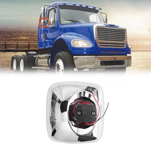 for Freightliner M2 Wide Angle Mirror,Black Door Mirror Lower Mirror Heating and defrosting for Freightliner M2 2004-2016 Truck for Left&Driver and Right&Passenger Side Universal Side in Saudi Arabia