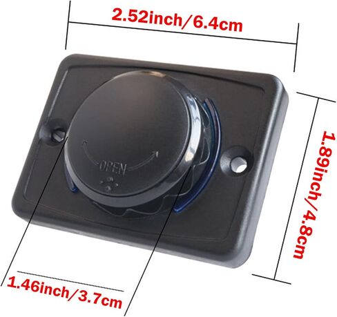 لوحة مخرج USB 12 فولت QC 3.0 مزدوج USB 36 وات مقبس شاحن سيارة سريع مخرج طاقة مع غطاء مخرج USB RV 12 فولت جدار جبل للحافلة RV قارب السيارات البحرية ATV شاحنة 12 فولت - 24 فولت (قطعة واحدة) in Kuwait