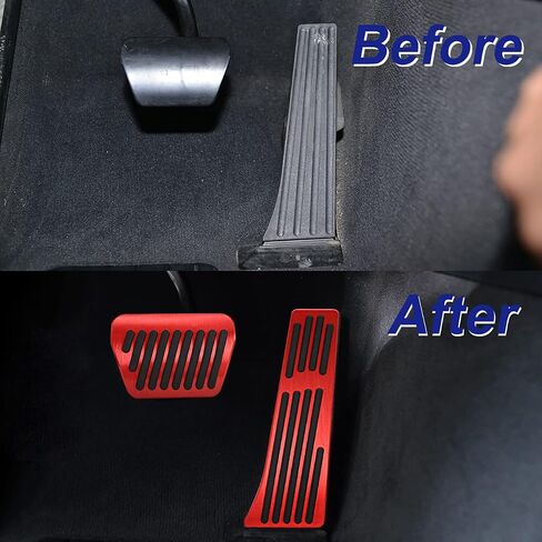 KVR Compatible with BMW Pedal Cover, No Drilling Aluminum Gas Brake Pedal for 1 2 3 4 Series X3 X5 X6 Accelerator Pedal Pads, 2PCS (A-Blue) in Saudi Arabia