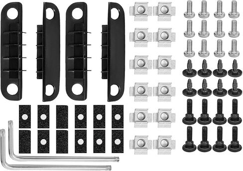 4Pcs Roof Rack Side Rails + Cross Bars for 2017-2024 Mazda CX-5 CX5 Black Aluminum Kit in Saudi Arabia