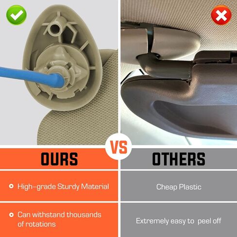 Youxmoto Left Driver Side Sun Visor Replacement for Honda Accord 2008 2009 2010 2011 2012 Beige Car Visor, Replaces# 83280TA0A91ZB, with Vanity Mirror and Light in Saudi Arabia