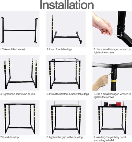 Standard Arm Wrestling Battle Table, Professional Arm Wrestling Battle Table Equipment Competition Training Arm Wrestling Table for Home Office Gym Club, Wrist Strength Competitions and Fitness Games in Saudi Arabia