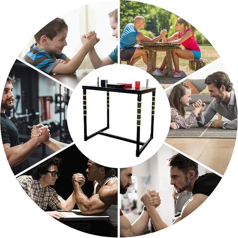 Standard Arm Wrestling Battle Table, Professional Arm Wrestling Battle Table Equipment Competition Training Arm Wrestling Table for Home Office Gym Club, Wrist Strength Competitions and Fitness Games in Saudi Arabia