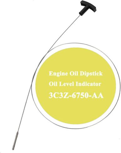 مؤشر مقياس مستوى زيت المحرك OE استبدال متوافق مع Ford 2003 2004 2005 2006 F250 F-350 F-450 F-550 Excursion Super Duty 6.0L V8 مؤشر مستوى سائل الديزل Powerstroke OE#3C3Z6750AA in Kuwait