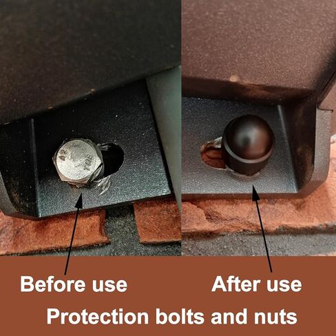 Plastic Nut and Bolt Protection Dome Cover, Black Hex Nut Protective Caps Cover, No Thread, M6 x 10mm, 100 PCS in Saudi Arabia