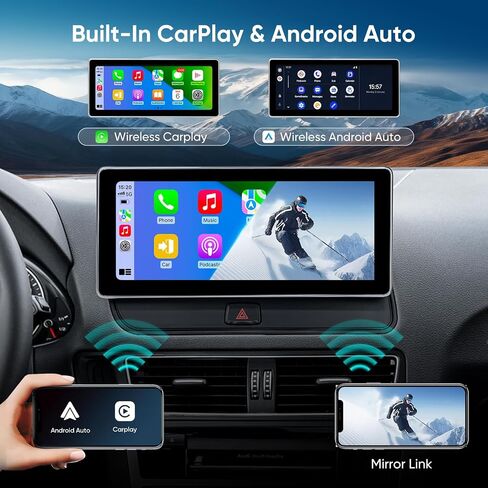شاشة لمس 10.25 بوصة لاسلكية Carplay Android Auto Interface لسيارة Audi Q5 SQ5 (2009-2017) مع نظام الوسائط المتعددة (3GMMI) راديو السيارة ستيريو AHD كاميرا USB فيديو بلوتوث النسخ المتطابق in Saudi Arabia