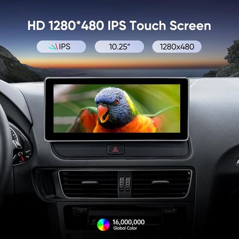 شاشة لمس 10.25 بوصة لاسلكية Carplay Android Auto Interface لسيارة Audi Q5 SQ5 (2009-2017) مع نظام الوسائط المتعددة (3GMMI) راديو السيارة ستيريو AHD كاميرا USB فيديو بلوتوث النسخ المتطابق in Saudi Arabia