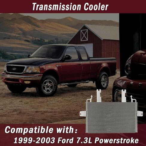 Transmission Oil Cooler Fit for 1999-2003 Ford F250, F350, Excursion, Econoline E-Series 7.3L Powerstroke in Kuwait