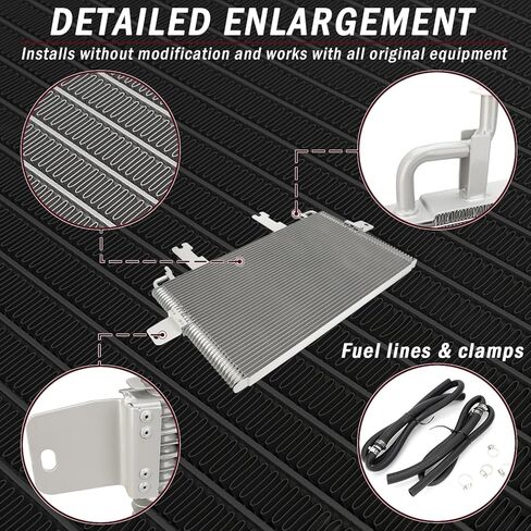 Transmission Oil Cooler Fit for 1999-2003 Ford F250, F350, Excursion, Econoline E-Series 7.3L Powerstroke in Kuwait
