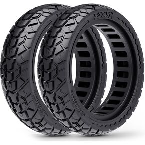 إطارات سكوتر صلبة مقاس 10x2.50 (60/70-6.5) لـ Ninebot G30، عبوتان | يناسب الإطارات 10x2.50 / 60/70-6.5؛ تصميم خالي من الهواء؛ تحقق من حجم الحافة أولاً in Kuwait