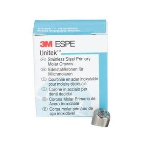 3M ESPE 907045 Unitek Primary Anterior Crown, Upper Cuspid, Size 7.8, Stainless Steel (Pack of 5) in Kuwait