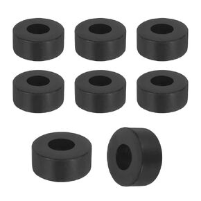 uxcell 18Pcs Thick Rubber Spacer, 2 Inch OD x 3/8 Inch ID x 3/8 Inch Thickness Black Round Rubber Bushings Anti Vibration Flat Washers for Home Industrial Machinery(50 x 10 x 10mm) in Kuwait