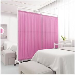 Medical Privacy Screen Room Divider, Mobile Folding Iron Frame, 1-6 Panel Partition for Enhanced Privacy in Medical Spaces in Kuwait