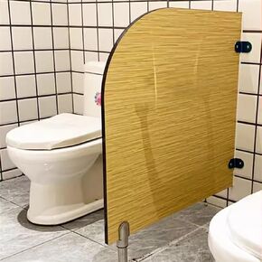 Toilet Privacy Partition for Kids Wood Divider for School Restrooms Kindergarten Sanitary Urinal Screens 2 Pack Child Friendly Toilet Partitions in Kuwait